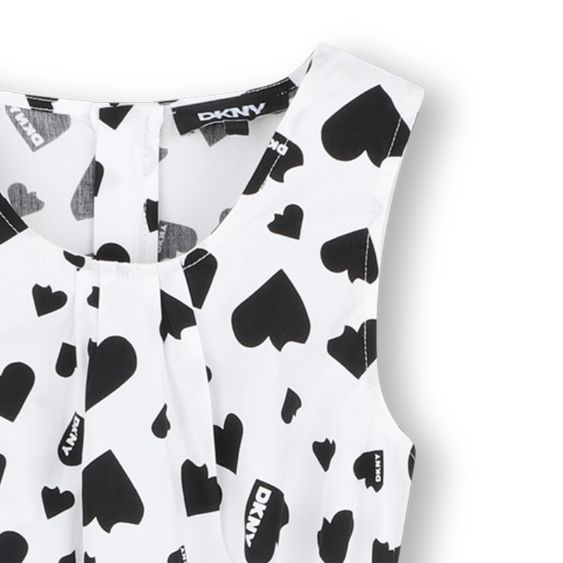Vestido de algodón estampado DKNY 
                    NIÑA