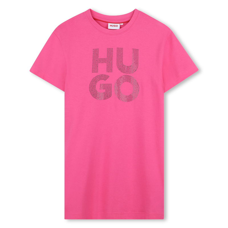 Vestido de manga corta HUGO 
                    NIÑA