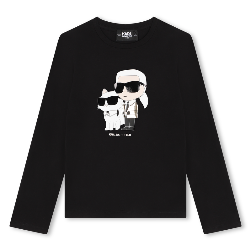 Camiseta con estampado KARL LARGERFELD KIDS 
                    NIÑA