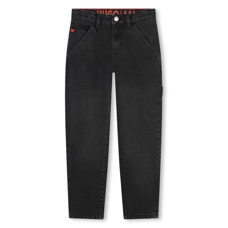 Pantalón vaquero ancho y liso HUGO 
                    NIÑO