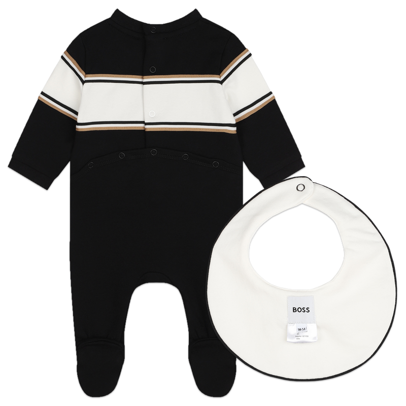 Conjunto de pijama y babero BOSS 
                    NIÑO