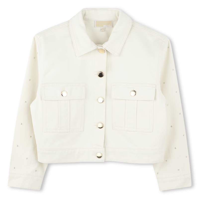 Chaqueta de sarga de algodón MICHAEL KORS 
                    NIÑA