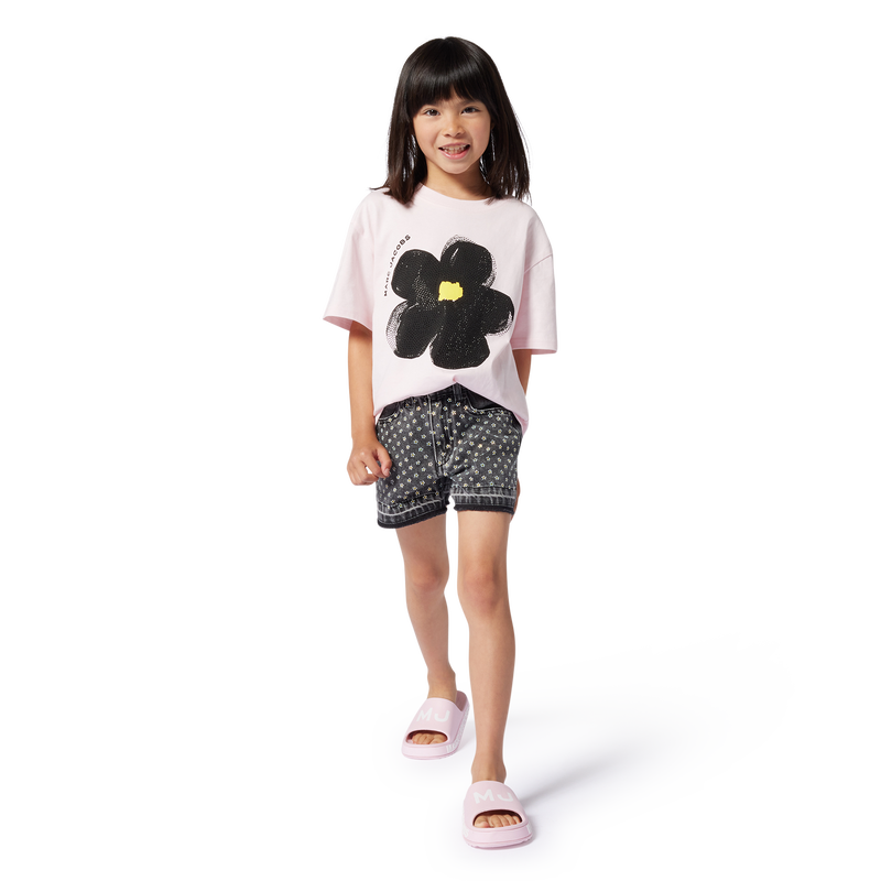 Camiseta manga corta y algodón THE MARC JACOBS 
                    NIÑA