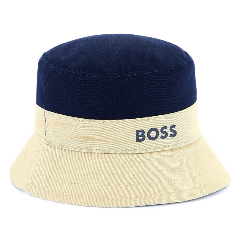Gorro reversible de algodón BOSS 
                    NIÑO