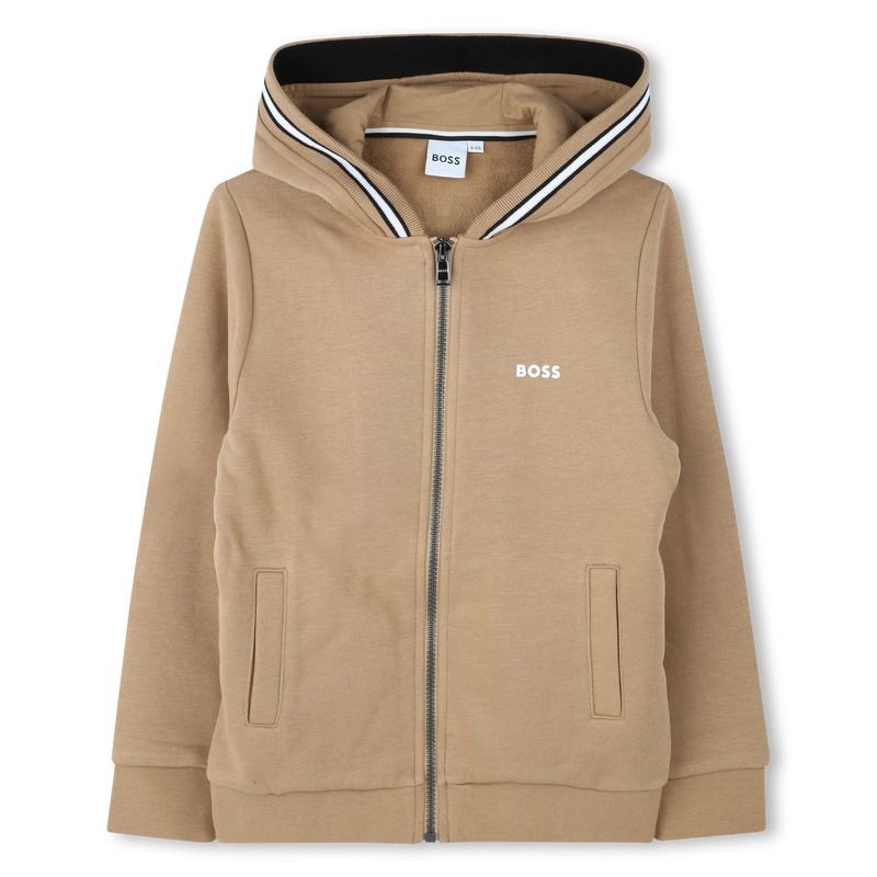 Sudadera cremallera y capucha BOSS 
                    NIÑO